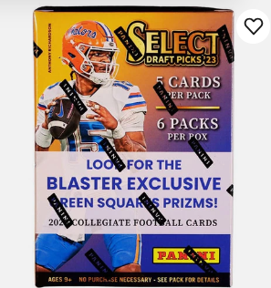 2023 Panini Select Draft Picks Football Green Lazer Blaster 20 Box Case