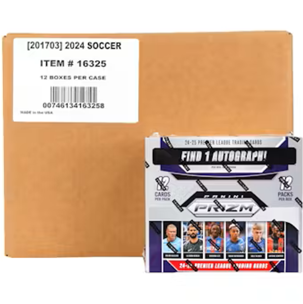 2024/25 Panini Prizm Premier League Soccer Hobby 12 Box Case