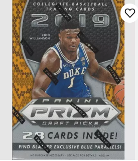 2019/20 Panini Prizm Collegiate Draft Picks Basketball Blaster 20 Box Lot
