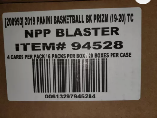 2019/20 Panini Prizm Basketball Multi-Pack 20 Box Case
