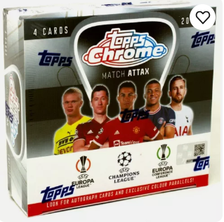 2021/22 Topps Chrome UEFA Match Attax Soccer 16 Box Case