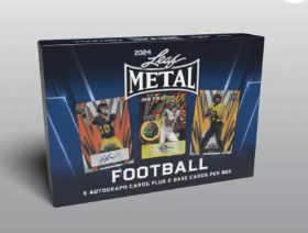 2024 Leaf Metal Football Hobby 12 Box Case