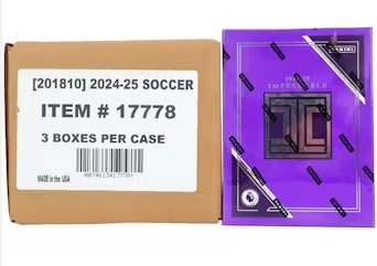 2024/25 Panini Impeccable Soccer Hobby 3-Box Case